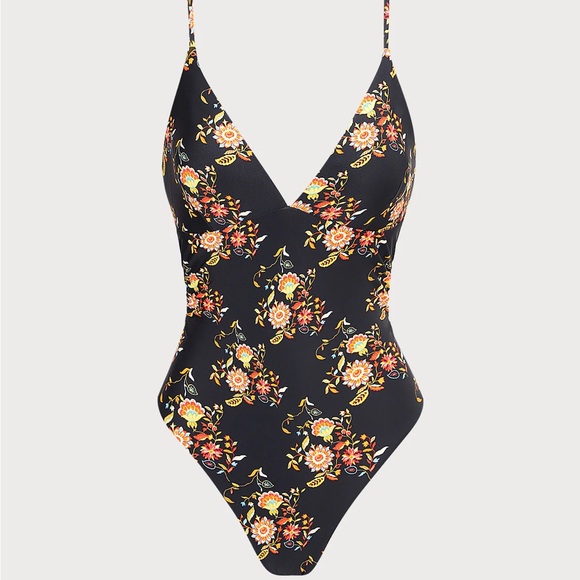 Berlook Floral Backless One-Piece Swimsuit - Picture 6 of 7